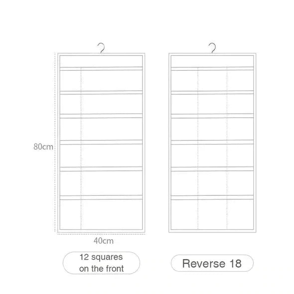 30 Grids Double Sided Hanging Organizer