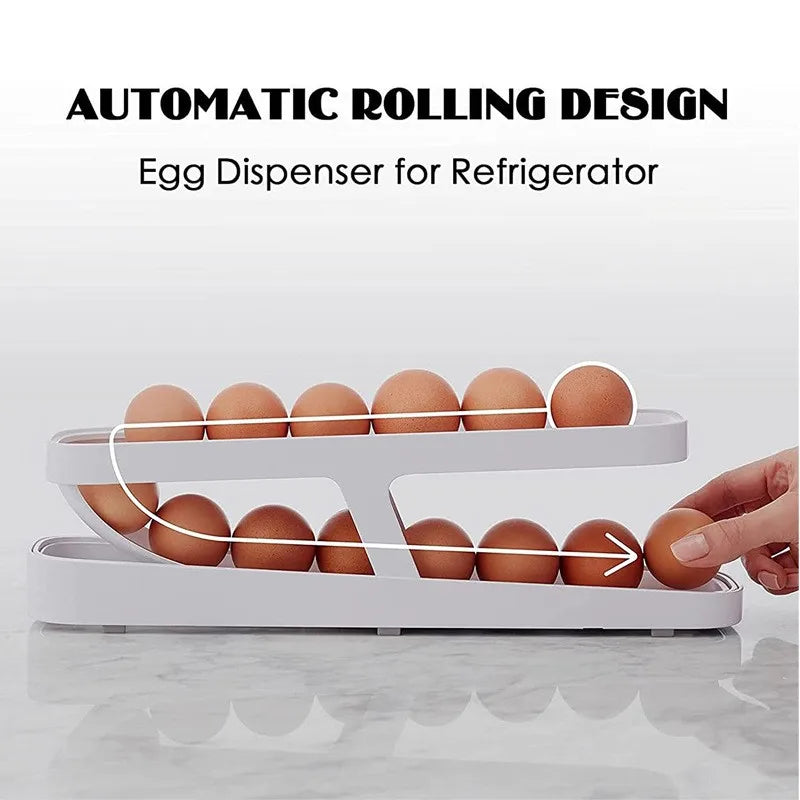 Egg Storage Automatic Scrolling Egg Holder