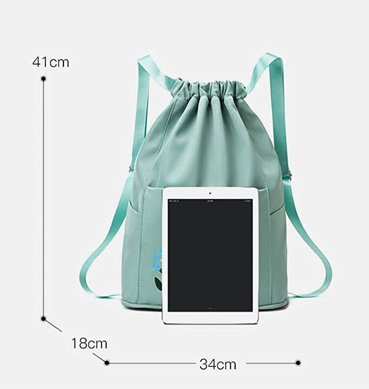 Waterproof Flower Print Foldable Backpack
