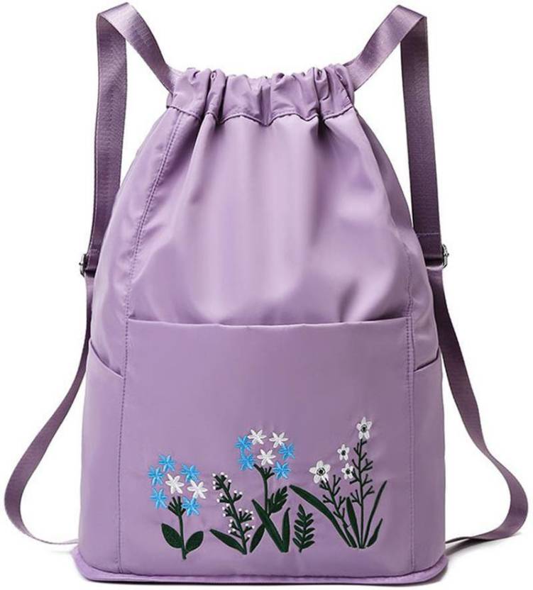 Waterproof Flower Print Foldable Backpack