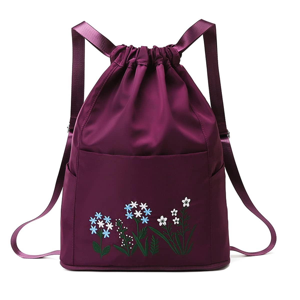 Waterproof Flower Print Foldable Backpack