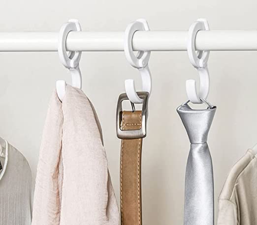 Multi-Purpose Hanging Clip Hook Adjustable S- Shaped