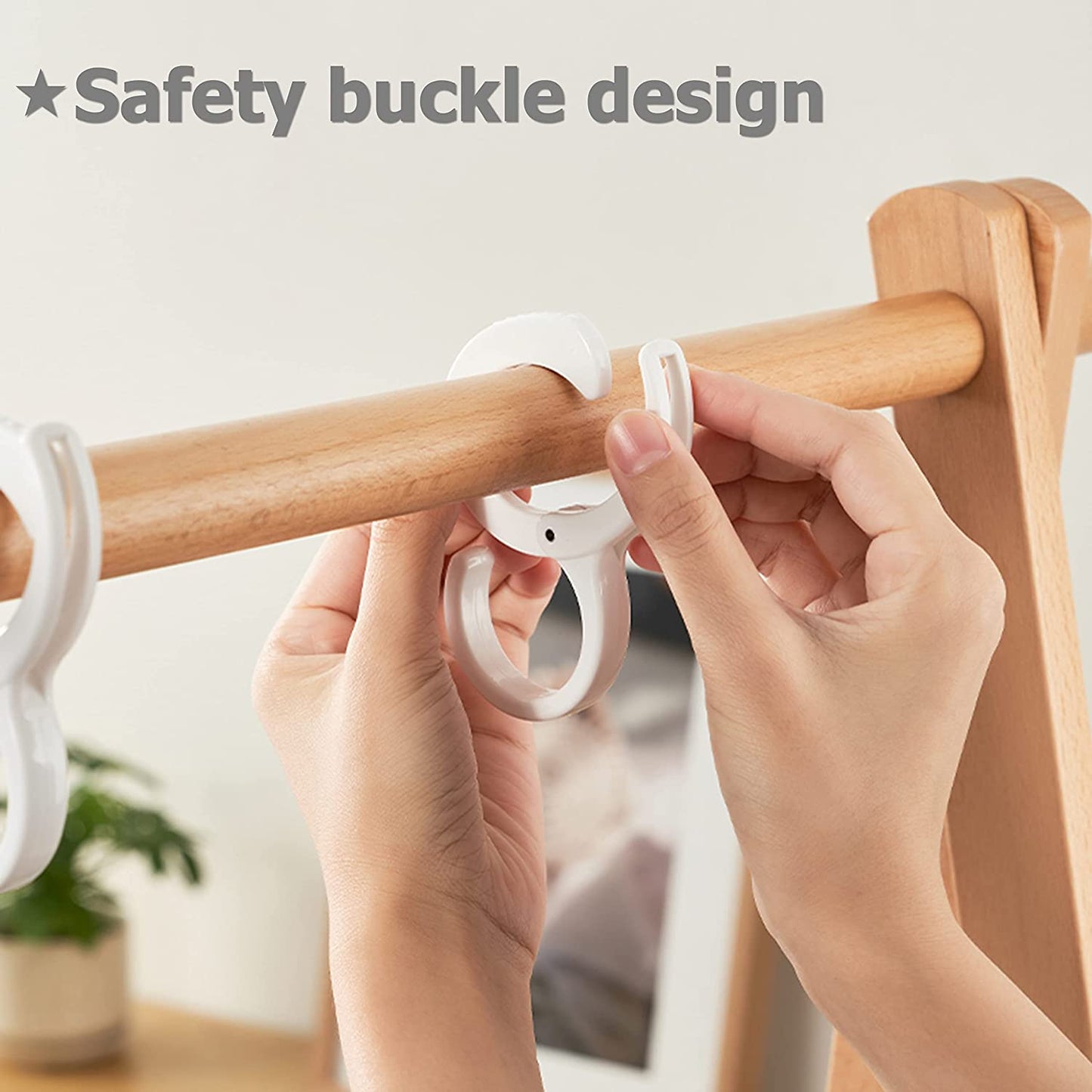 Multi-Purpose Hanging Clip Hook Adjustable S- Shaped