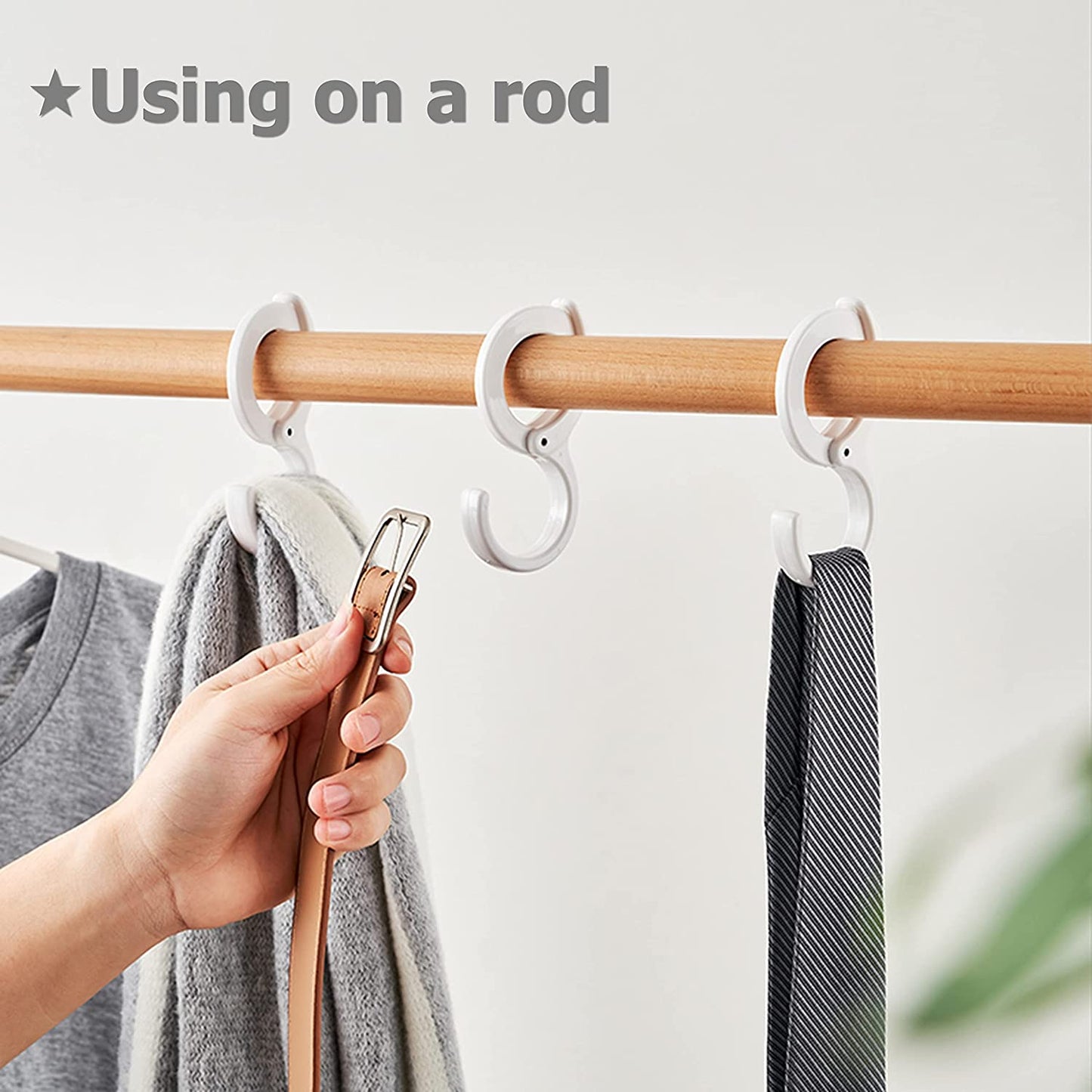 Multi-Purpose Hanging Clip Hook Adjustable S- Shaped