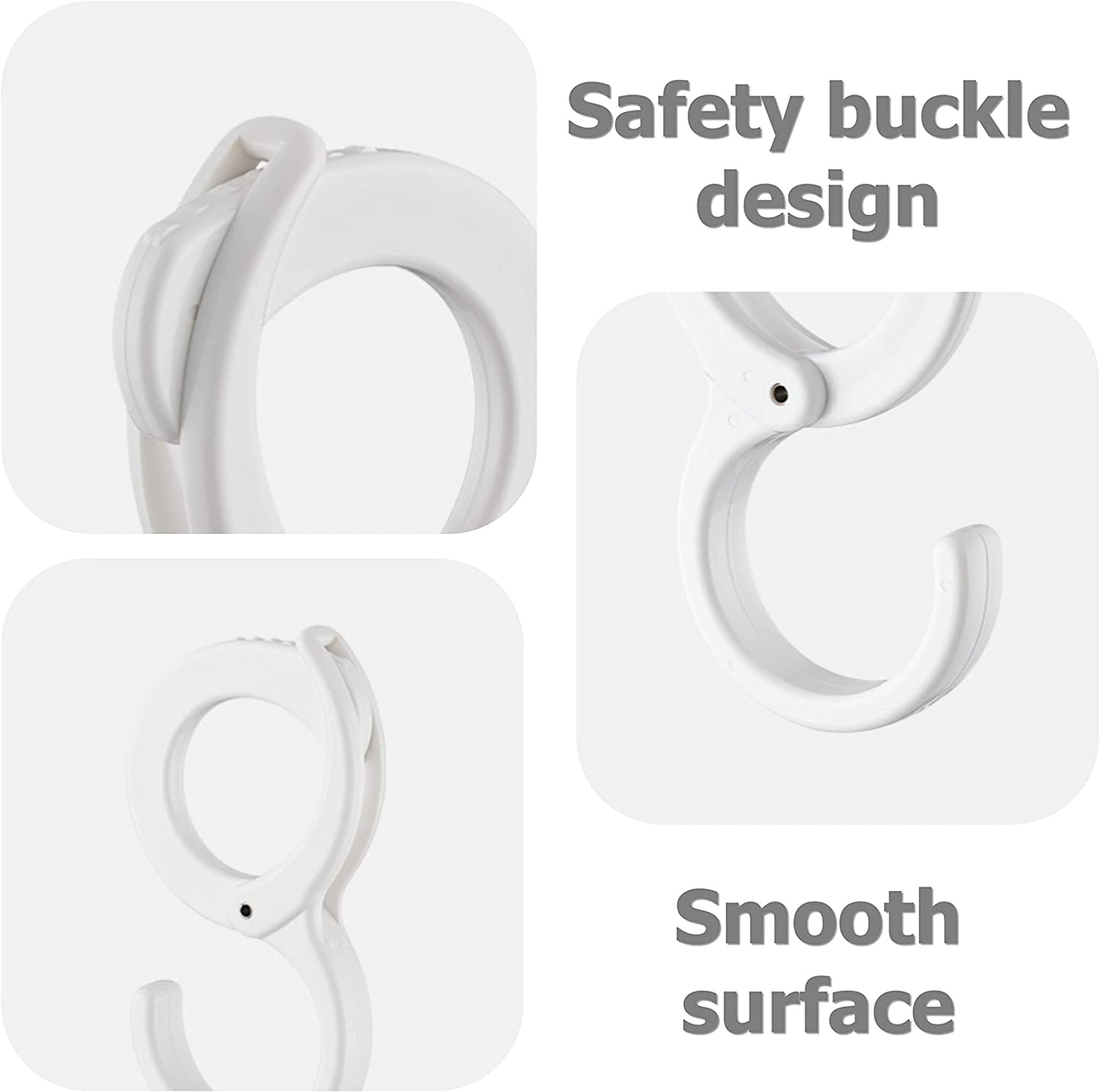 Multi-Purpose Hanging Clip Hook Adjustable S- Shaped
