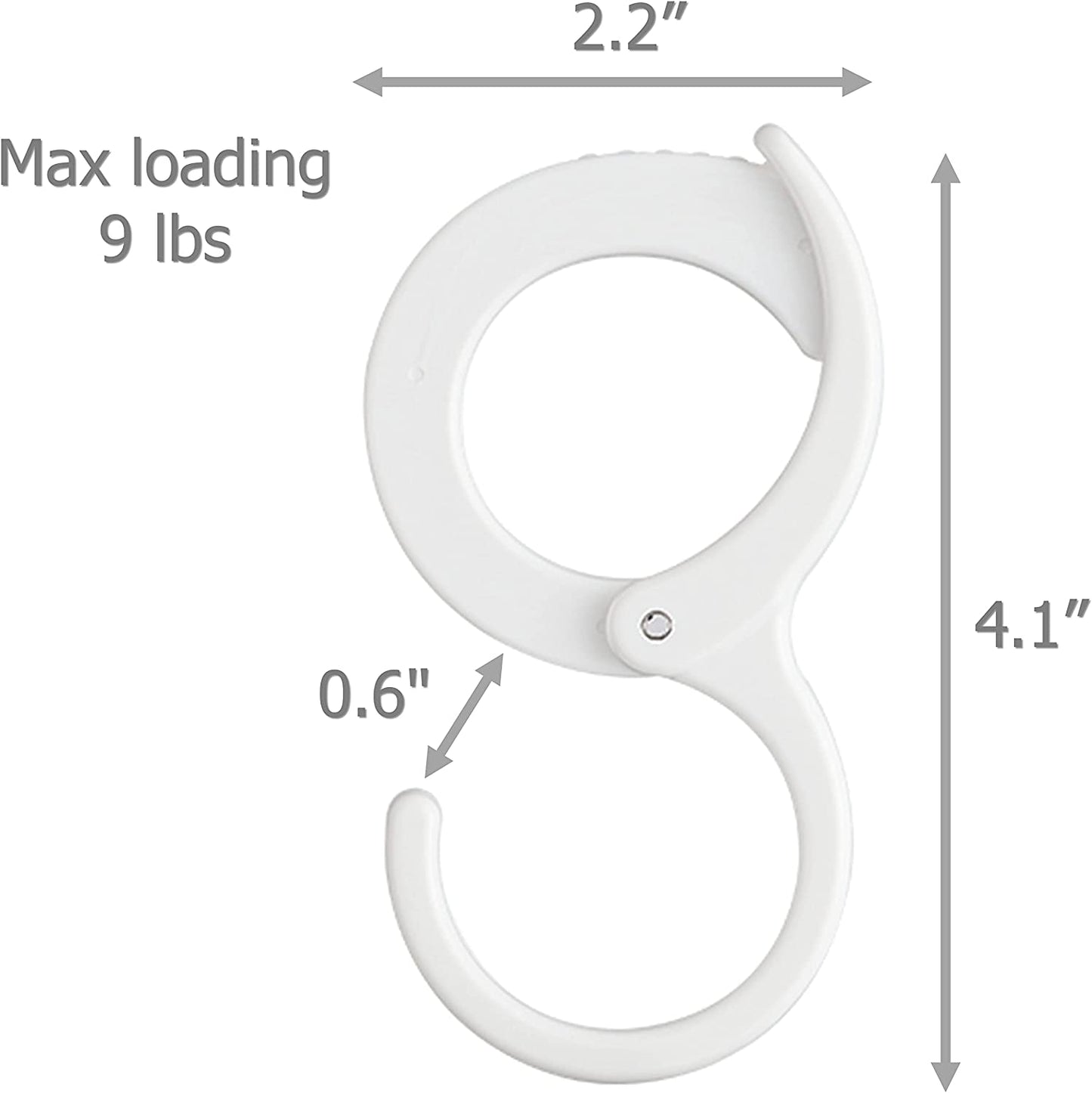 Multi-Purpose Hanging Clip Hook Adjustable S- Shaped