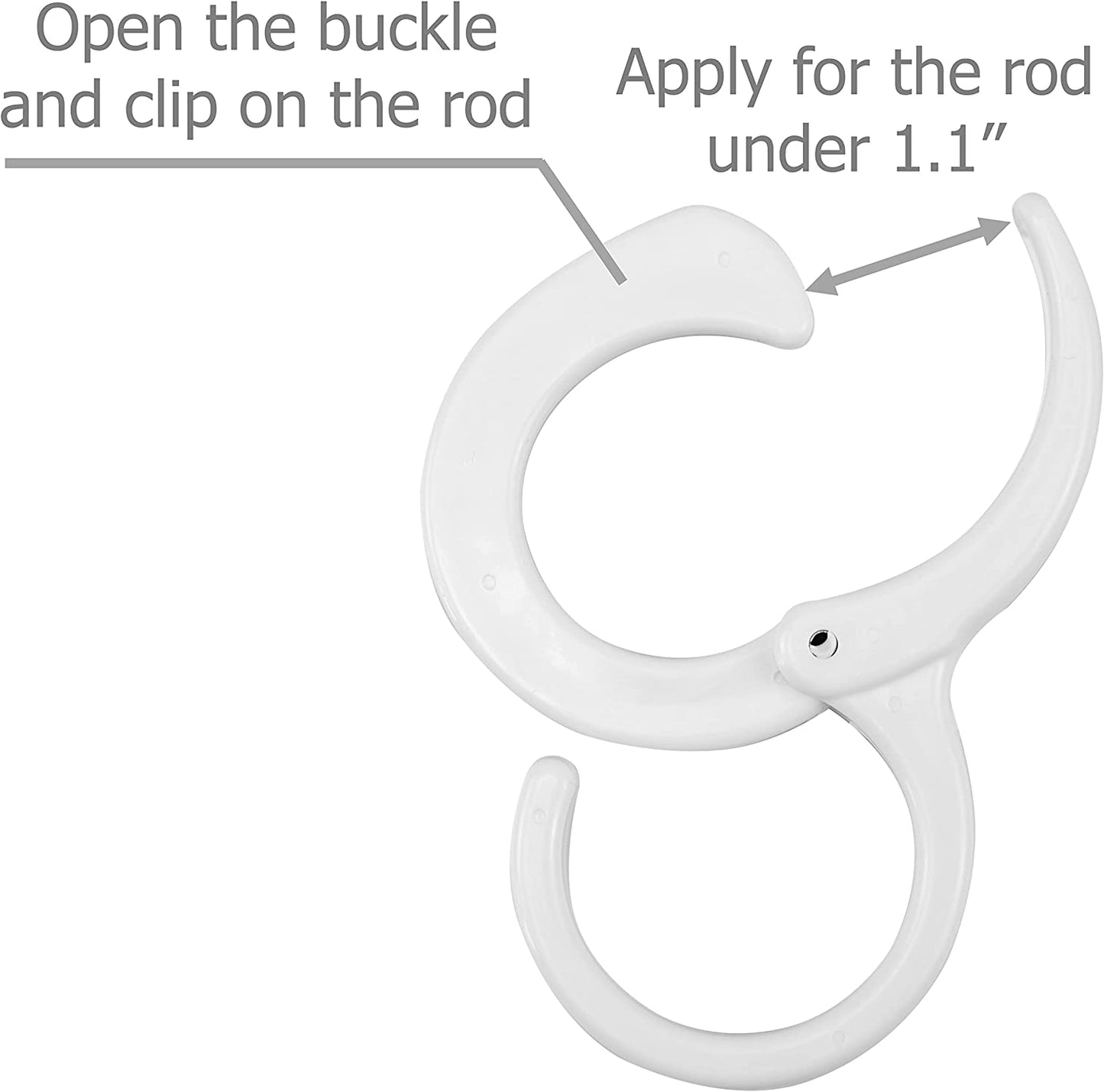 Multi-Purpose Hanging Clip Hook Adjustable S- Shaped