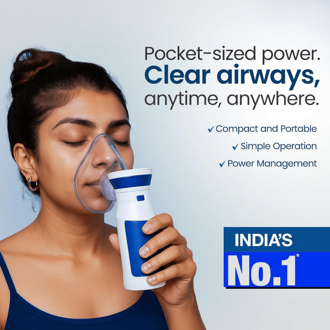 PureBreathe Mesh Nebulizer – Portable Handheld Inhaler