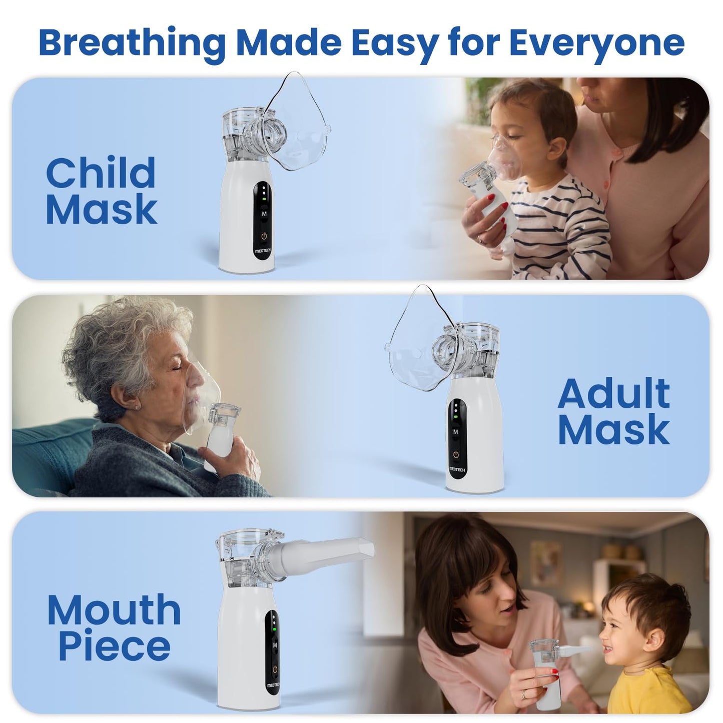 PureBreathe Mesh Nebulizer – Portable Handheld Inhaler