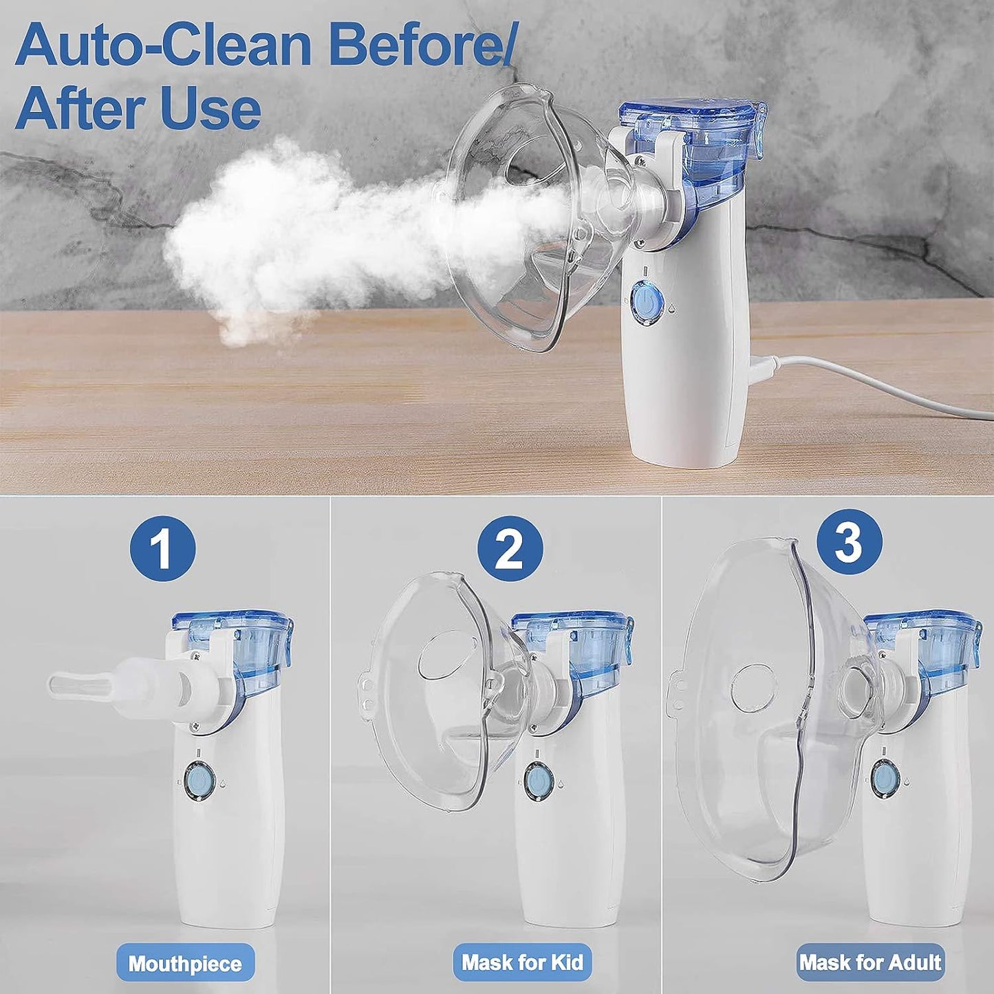 PureBreathe Mesh Nebulizer – Portable Handheld Inhaler