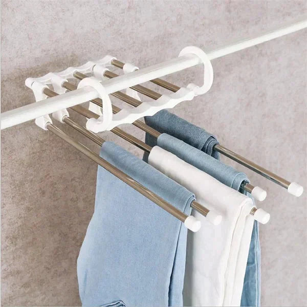 Multi-Functional Rack (5 in 1 Rack Stainless Cloth Hanger)