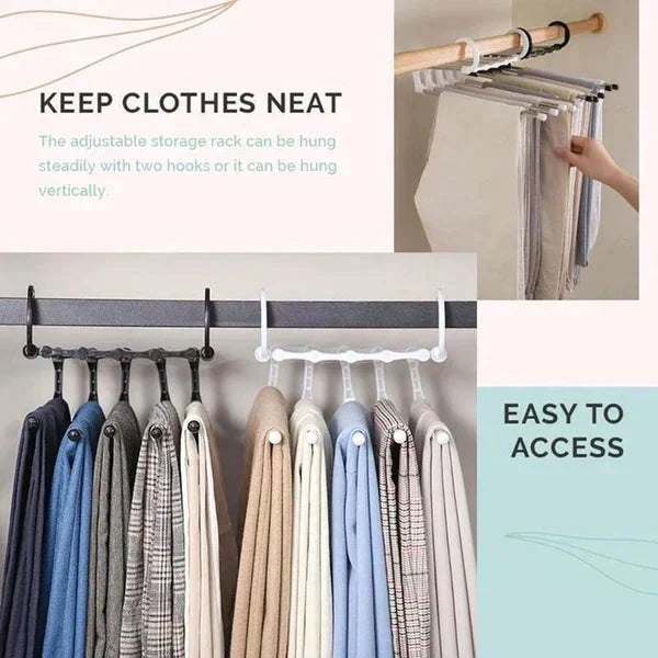 Multi-Functional Rack (5 in 1 Rack Stainless Cloth Hanger)