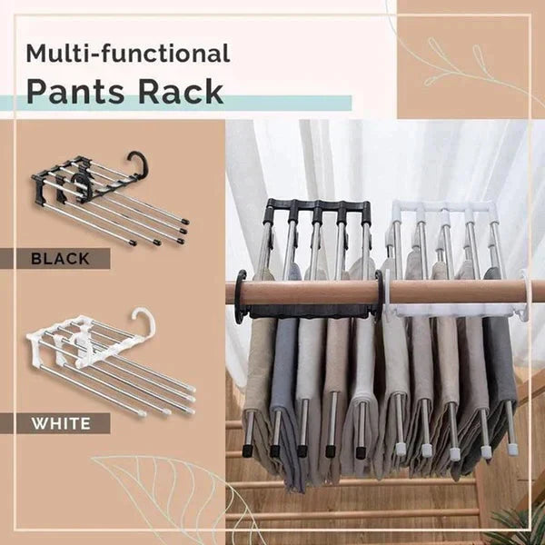 Multi-Functional Rack (5 in 1 Rack Stainless Cloth Hanger)
