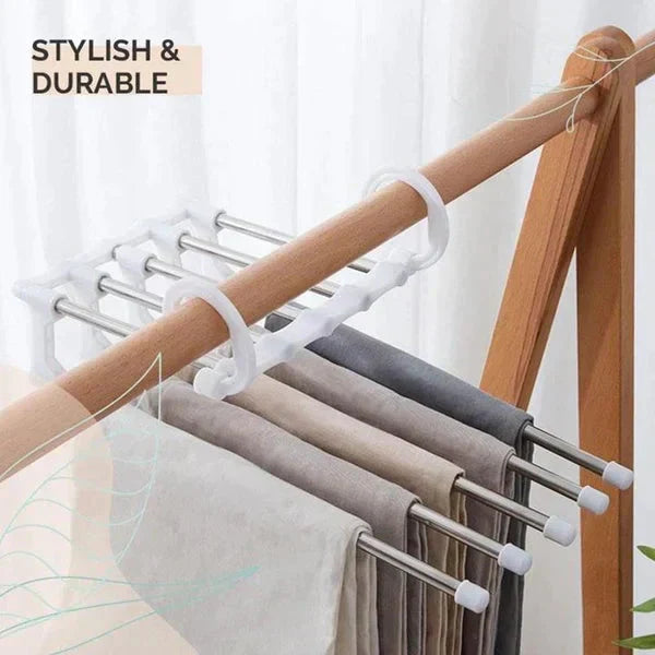 Multi-Functional Rack (5 in 1 Rack Stainless Cloth Hanger)