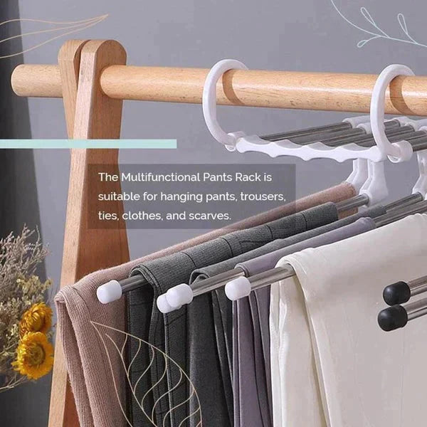Multi-Functional Rack (5 in 1 Rack Stainless Cloth Hanger)
