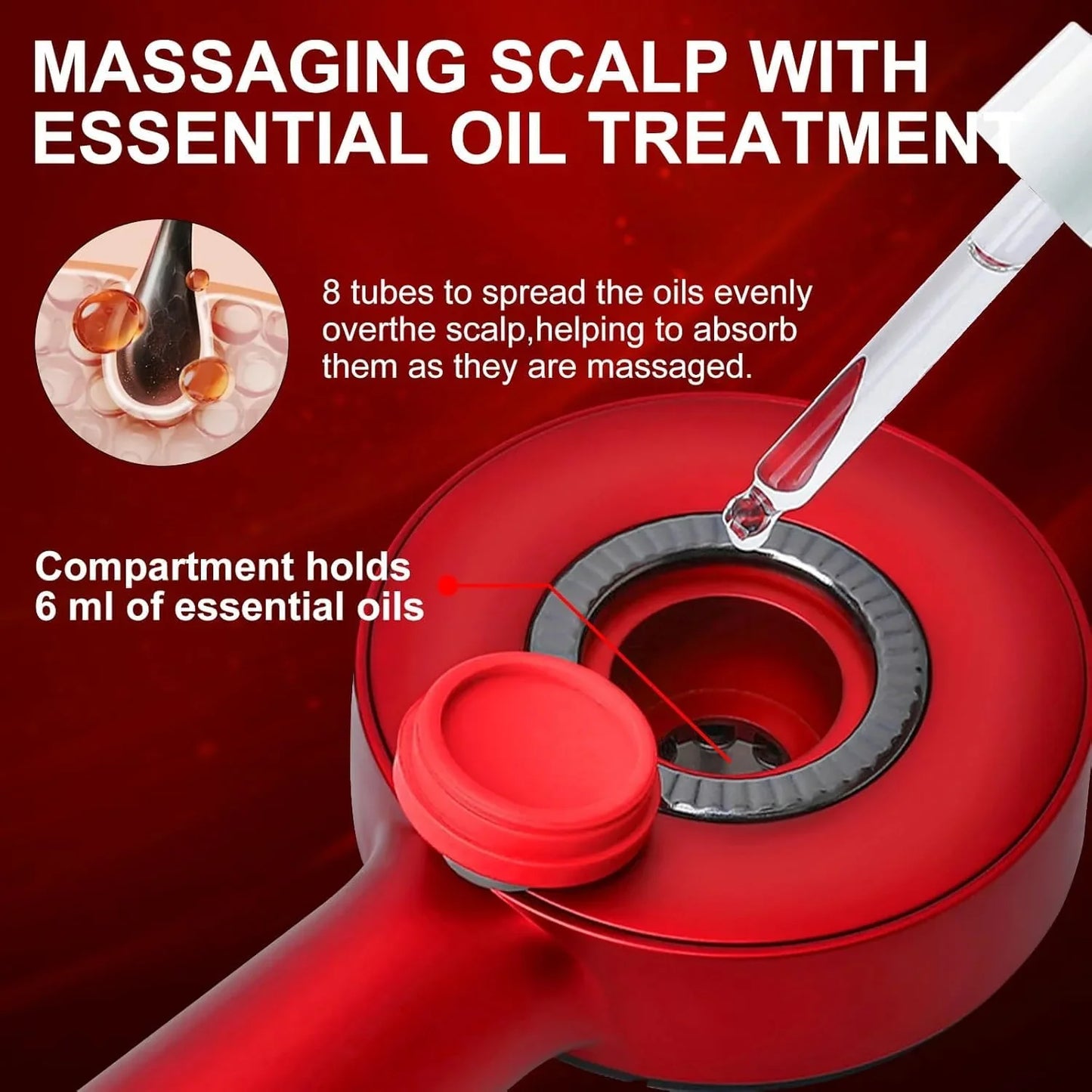 Premium Scalp Massager with Built-in Oil Applicator – Boost Hair Growth & Relaxation™