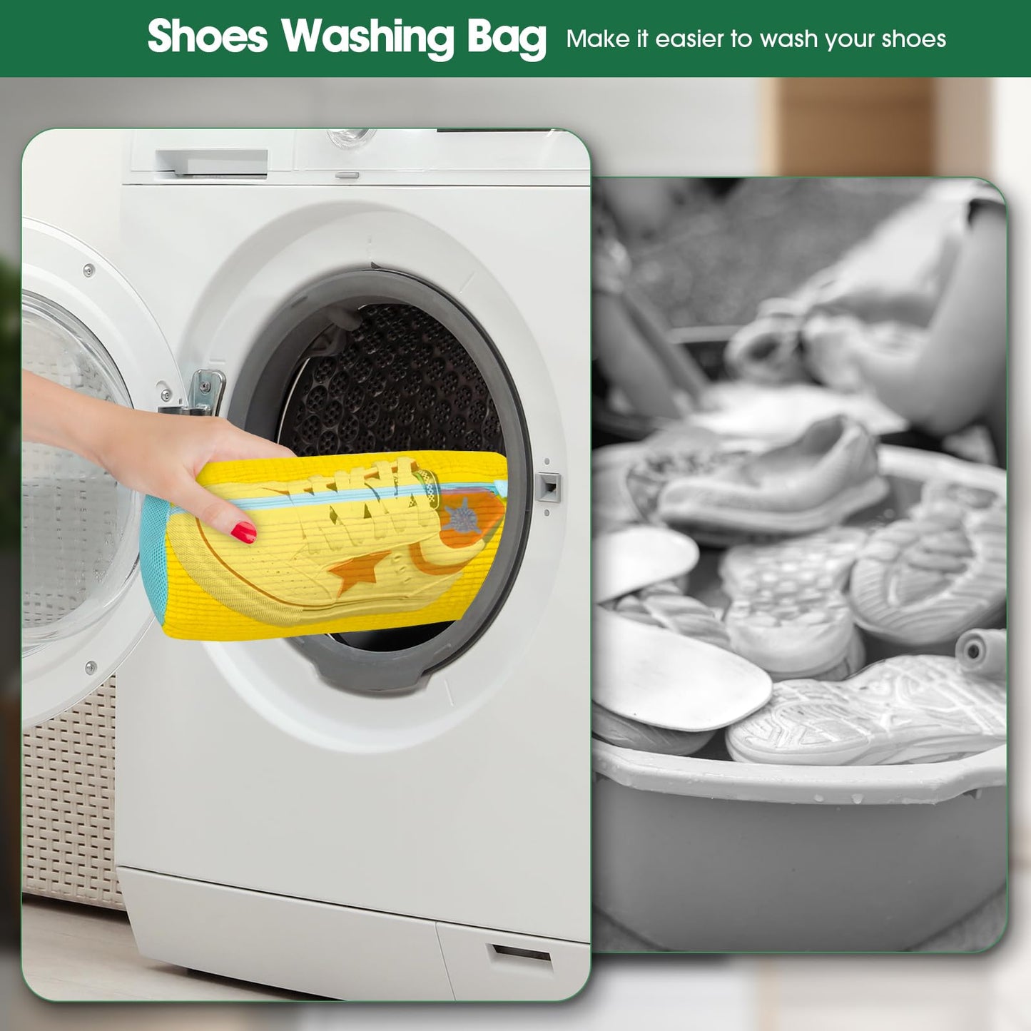 Shoe Washing Bag for Machine - Reusable & Durable