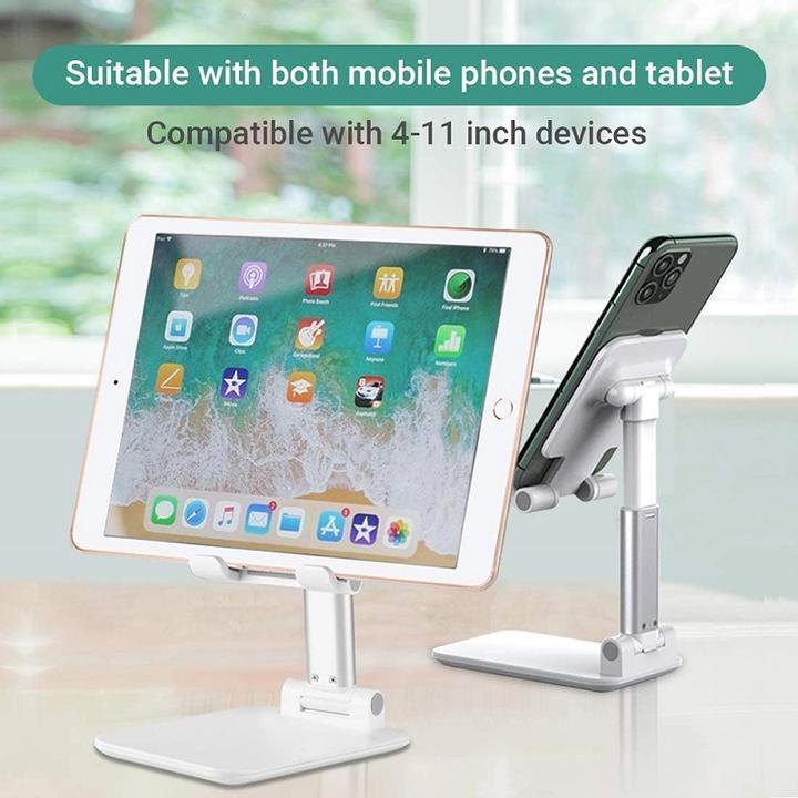 Adjustable Telescopic Folding Cell Phone and Tablet Stand