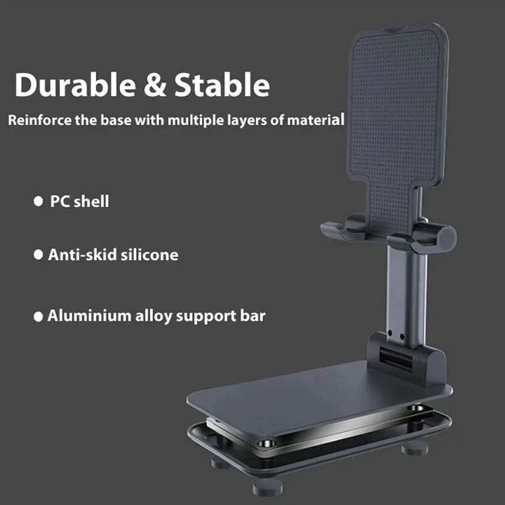 Adjustable Telescopic Folding Cell Phone and Tablet Stand