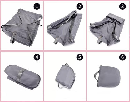 Waterproof Flower Print Foldable Backpack