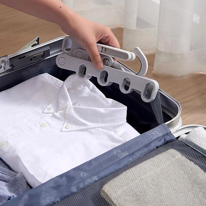 Portable Plastic Foldable 5-Hole Clothes Drying Hanger