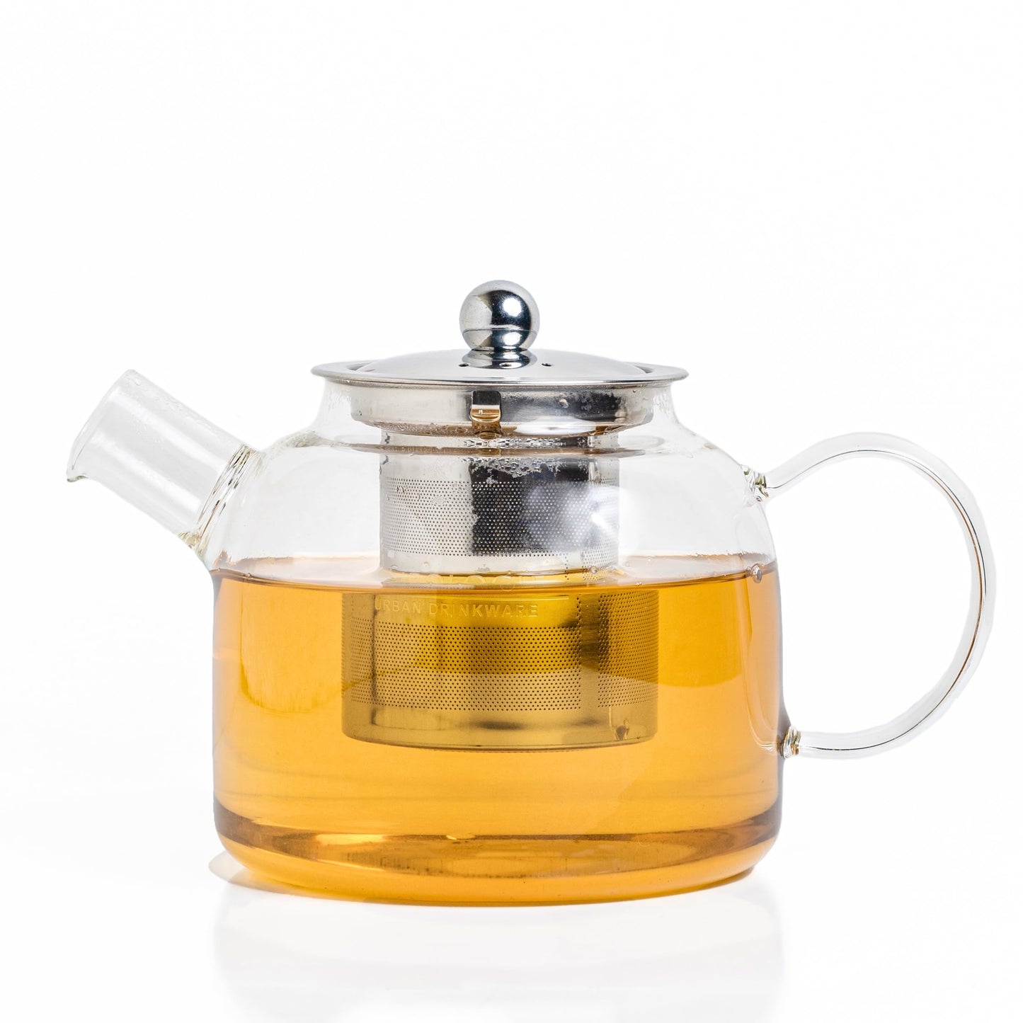 Premium Glass Tea Pot with Infuser – Gas Stove Safe & Flame-Proof, Fine Mesh Steel Filter