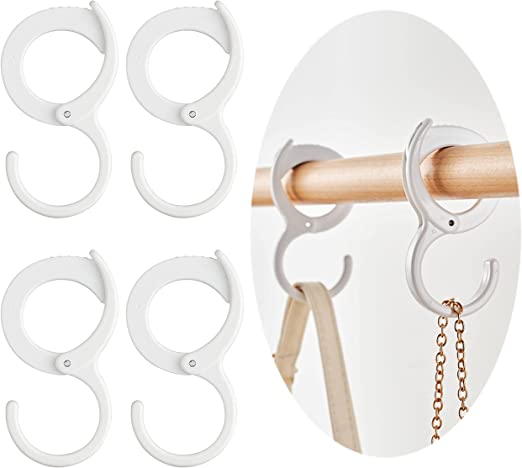 Multi-Purpose Hanging Clip Hook Adjustable S- Shaped