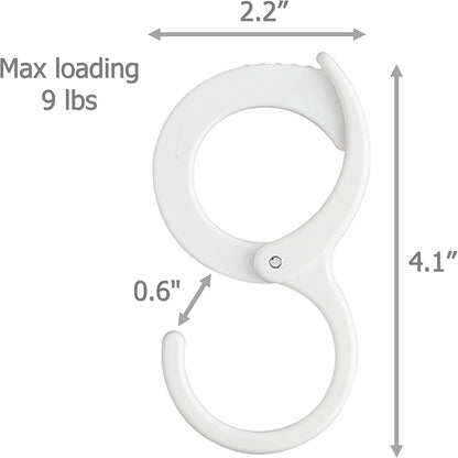 Multi-Purpose Hanging Clip Hook Adjustable S- Shaped