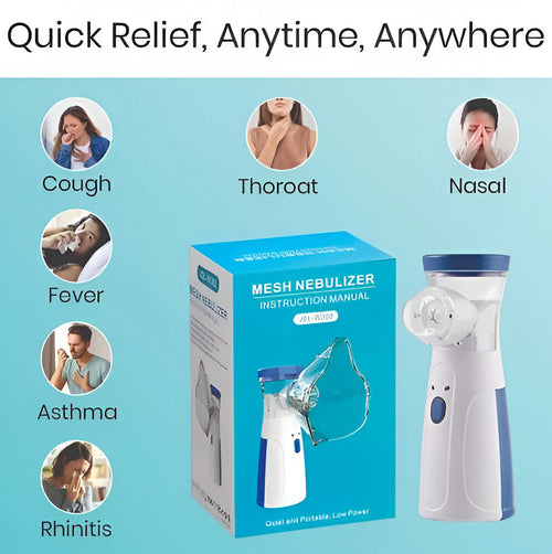 PureBreathe Mesh Nebulizer – Portable Handheld Inhaler