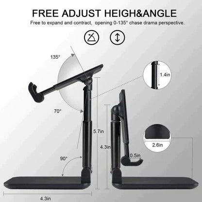 Adjustable Telescopic Folding Cell Phone and Tablet Stand