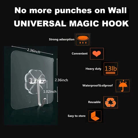 Universal Magic Hooks - High Strength & Waterproof